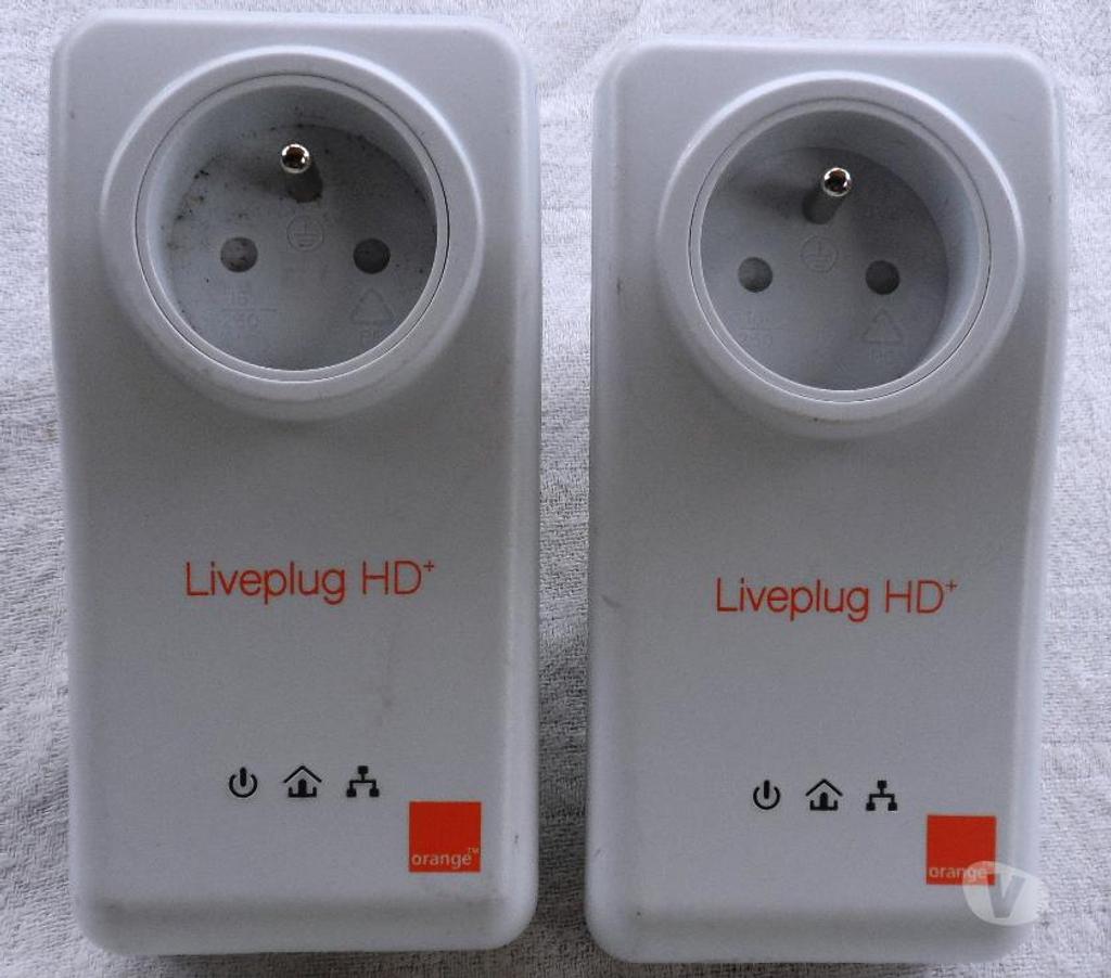  Orange 2 prises LIVEPLUG HD+Adaptateur CPL 200Mbps 220 volts
